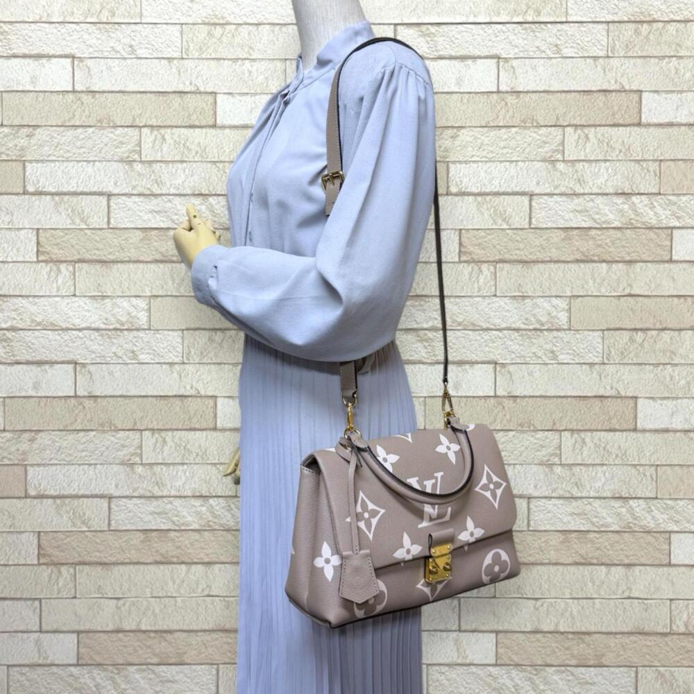 Louis Vuitton Madeleine MM Bicolor Monogram Empreinte Shoulder Bag, M46041 Be... - Picture 2 of 11